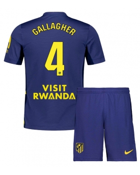 Billige Fotballdrakt Atletico Madrid Conor Gallagher #4 Replika Bortedraktsett Barn 2025-26 Kortermet (med bukser)